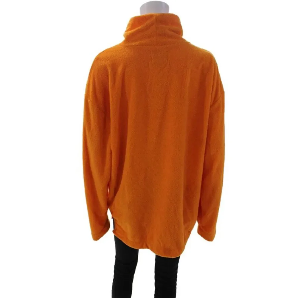Urban Outfitters Womens High Neck Long Sleeve Pullover Sweatshirt Orange Size M